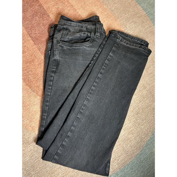 Kenneth Cole Reaction Women’s Slim Fit Stretch Jeans 28x30 Black Denim Mid Rise - Picture 1 of 10